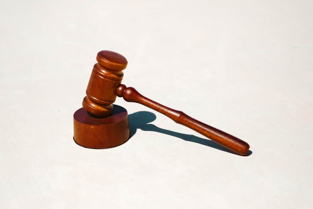 a Judge's hammer